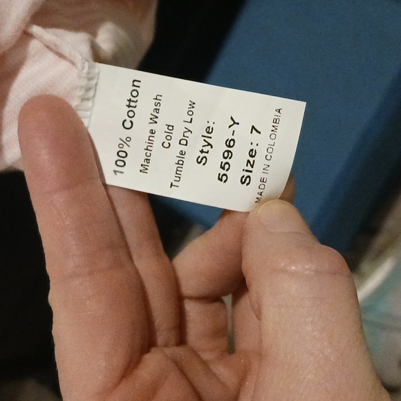 NWT Peggy Green Girls Size 7 casual dress Pink and White stripes - Picture 5 of 7